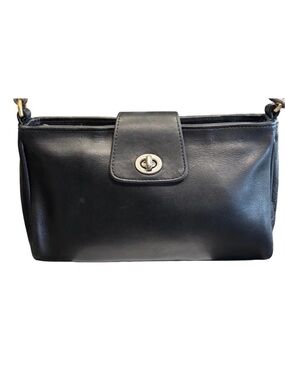 Coach Vintage Legacy Demi Crossbody Black Leather Bag 9154